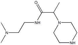 N-[2-(dimethylamino)ethyl]-2-(piperazin-1-yl)propanamide Struktur