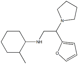 N-[2-(furan-2-yl)-2-(pyrrolidin-1-yl)ethyl]-2-methylcyclohexan-1-amine Structure