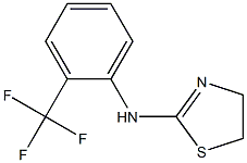 N-[2-(trifluoromethyl)phenyl]-4,5-dihydro-1,3-thiazol-2-amine 化学構造式