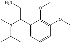 N-[2-amino-1-(2,3-dimethoxyphenyl)ethyl]-N-isopropyl-N-methylamine Struktur