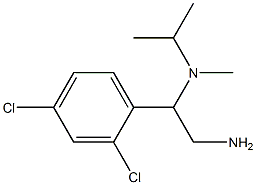 N-[2-amino-1-(2,4-dichlorophenyl)ethyl]-N-isopropyl-N-methylamine 结构式