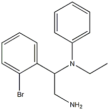 N-[2-amino-1-(2-bromophenyl)ethyl]-N-ethylaniline Structure