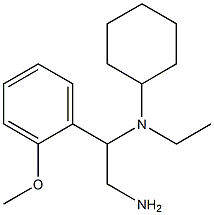 N-[2-amino-1-(2-methoxyphenyl)ethyl]-N-cyclohexyl-N-ethylamine Structure
