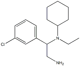 N-[2-amino-1-(3-chlorophenyl)ethyl]-N-ethylcyclohexanamine