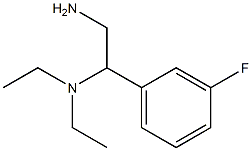 N-[2-amino-1-(3-fluorophenyl)ethyl]-N,N-diethylamine Structure