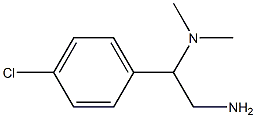 N-[2-amino-1-(4-chlorophenyl)ethyl]-N,N-dimethylamine Struktur