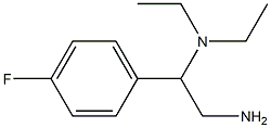 N-[2-amino-1-(4-fluorophenyl)ethyl]-N,N-diethylamine Structure