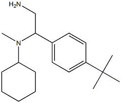 N-[2-amino-1-(4-tert-butylphenyl)ethyl]-N-methylcyclohexanamine,,结构式