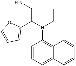 N-[2-amino-1-(furan-2-yl)ethyl]-N-ethylnaphthalen-1-amine,,结构式