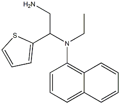 N-[2-amino-1-(thiophen-2-yl)ethyl]-N-ethylnaphthalen-1-amine Structure