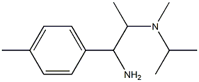 N-[2-amino-1-methyl-2-(4-methylphenyl)ethyl]-N-isopropyl-N-methylamine Structure