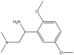 N-[2-amino-2-(2,5-dimethoxyphenyl)ethyl]-N,N-dimethylamine 结构式