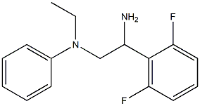 N-[2-amino-2-(2,6-difluorophenyl)ethyl]-N-ethyl-N-phenylamine Structure