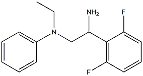 N-[2-amino-2-(2,6-difluorophenyl)ethyl]-N-ethyl-N-phenylamine 结构式