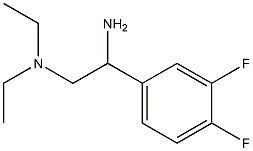 N-[2-amino-2-(3,4-difluorophenyl)ethyl]-N,N-diethylamine Structure