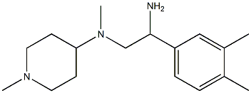 N-[2-amino-2-(3,4-dimethylphenyl)ethyl]-N,1-dimethylpiperidin-4-amine Structure