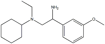 N-[2-amino-2-(3-methoxyphenyl)ethyl]-N-cyclohexyl-N-ethylamine,,结构式