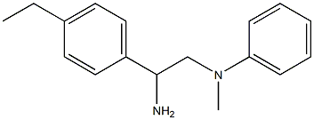 N-[2-amino-2-(4-ethylphenyl)ethyl]-N-methylaniline Structure