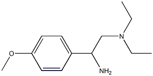 N-[2-amino-2-(4-methoxyphenyl)ethyl]-N,N-diethylamine,,结构式