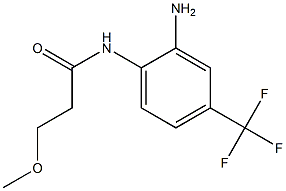 N-[2-amino-4-(trifluoromethyl)phenyl]-3-methoxypropanamide 结构式