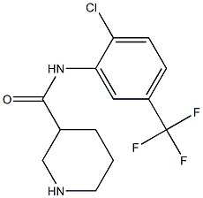 N-[2-chloro-5-(trifluoromethyl)phenyl]piperidine-3-carboxamide Structure