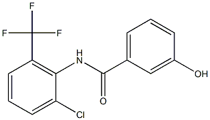 N-[2-chloro-6-(trifluoromethyl)phenyl]-3-hydroxybenzamide|