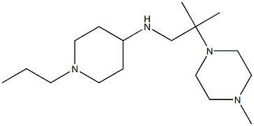 N-[2-methyl-2-(4-methylpiperazin-1-yl)propyl]-1-propylpiperidin-4-amine|