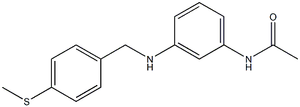 N-[3-({[4-(methylsulfanyl)phenyl]methyl}amino)phenyl]acetamide Struktur
