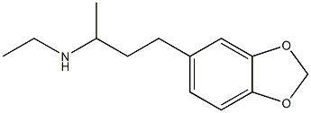 N-[3-(1,3-benzodioxol-5-yl)-1-methylpropyl]-N-ethylamine Structure