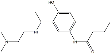 N-[3-(1-{[2-(dimethylamino)ethyl]amino}ethyl)-4-hydroxyphenyl]butanamide