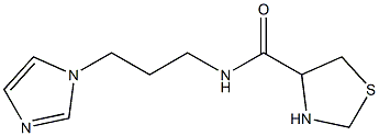 N-[3-(1H-imidazol-1-yl)propyl]-1,3-thiazolidine-4-carboxamide Structure