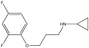 N-[3-(2,4-difluorophenoxy)propyl]cyclopropanamine Struktur