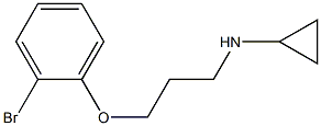 N-[3-(2-bromophenoxy)propyl]cyclopropanamine Struktur