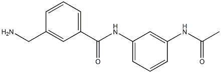 N-[3-(acetylamino)phenyl]-3-(aminomethyl)benzamide Structure
