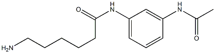 N-[3-(acetylamino)phenyl]-6-aminohexanamide 结构式