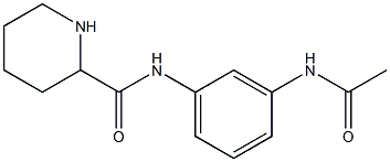N-[3-(acetylamino)phenyl]piperidine-2-carboxamide Structure