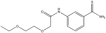 N-[3-(aminocarbonothioyl)phenyl]-2-(2-ethoxyethoxy)acetamide Structure