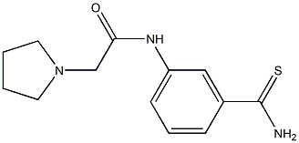 N-[3-(aminocarbonothioyl)phenyl]-2-pyrrolidin-1-ylacetamide|
