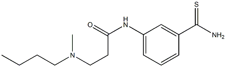  N-[3-(aminocarbonothioyl)phenyl]-3-[butyl(methyl)amino]propanamide