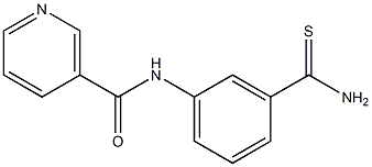 N-[3-(aminocarbonothioyl)phenyl]nicotinamide Structure