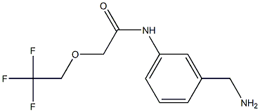 N-[3-(aminomethyl)phenyl]-2-(2,2,2-trifluoroethoxy)acetamide Structure