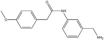 N-[3-(aminomethyl)phenyl]-2-(4-methoxyphenyl)acetamide Structure