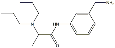 N-[3-(aminomethyl)phenyl]-2-(dipropylamino)propanamide Structure