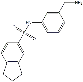 N-[3-(aminomethyl)phenyl]-2,3-dihydro-1H-indene-5-sulfonamide Struktur