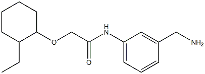 N-[3-(aminomethyl)phenyl]-2-[(2-ethylcyclohexyl)oxy]acetamide Structure
