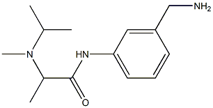 N-[3-(aminomethyl)phenyl]-2-[isopropyl(methyl)amino]propanamide Structure