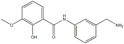 N-[3-(aminomethyl)phenyl]-2-hydroxy-3-methoxybenzamide,,结构式