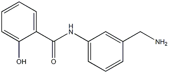 N-[3-(aminomethyl)phenyl]-2-hydroxybenzamide,,结构式