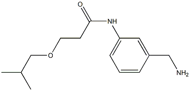 N-[3-(aminomethyl)phenyl]-3-(2-methylpropoxy)propanamide|