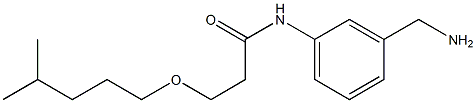 N-[3-(aminomethyl)phenyl]-3-[(4-methylpentyl)oxy]propanamide 结构式